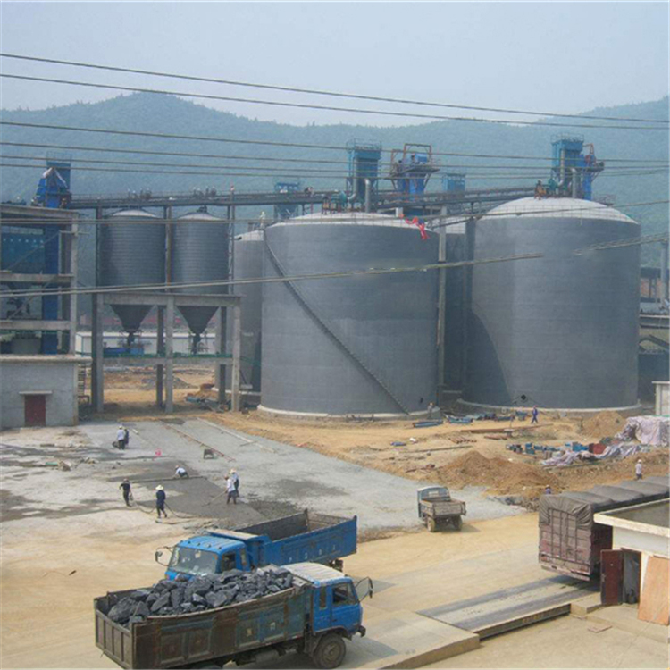 岳阳水泥钢板仓2座3000吨青岛项目进入施工
